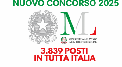 Concorso pubblico per 3.839 assunzioni negli Ambiti Territoriali Sociali