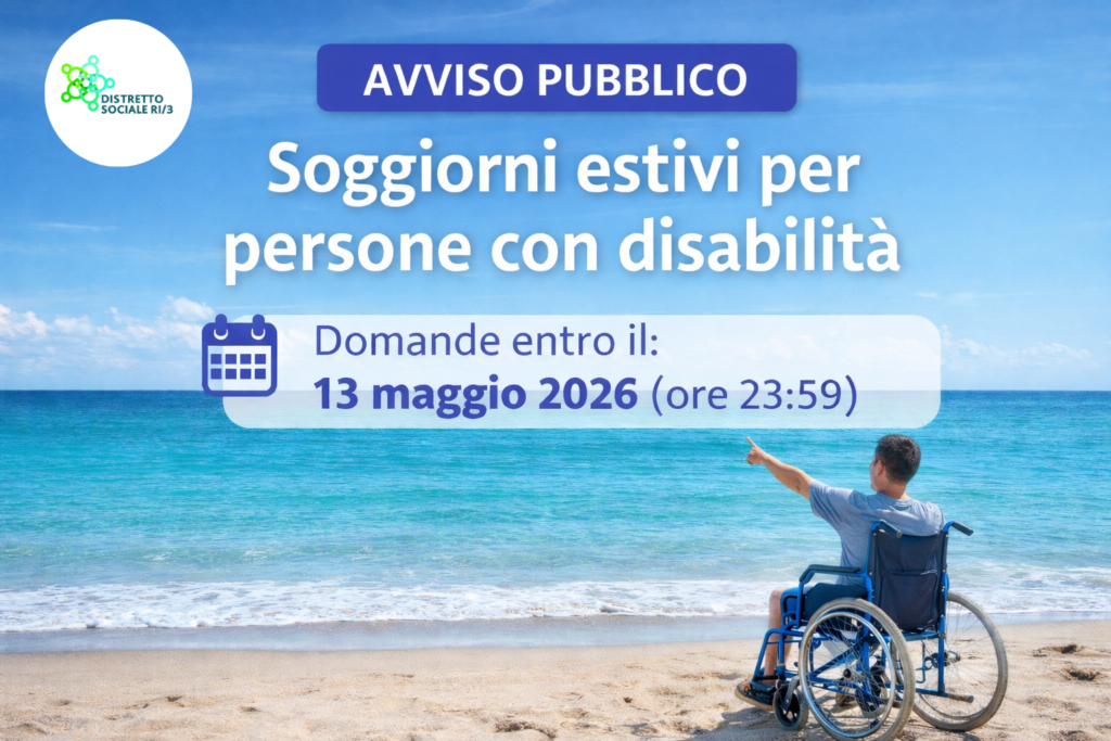 Soggiorni estivi per persone con disabilità – anno 2026